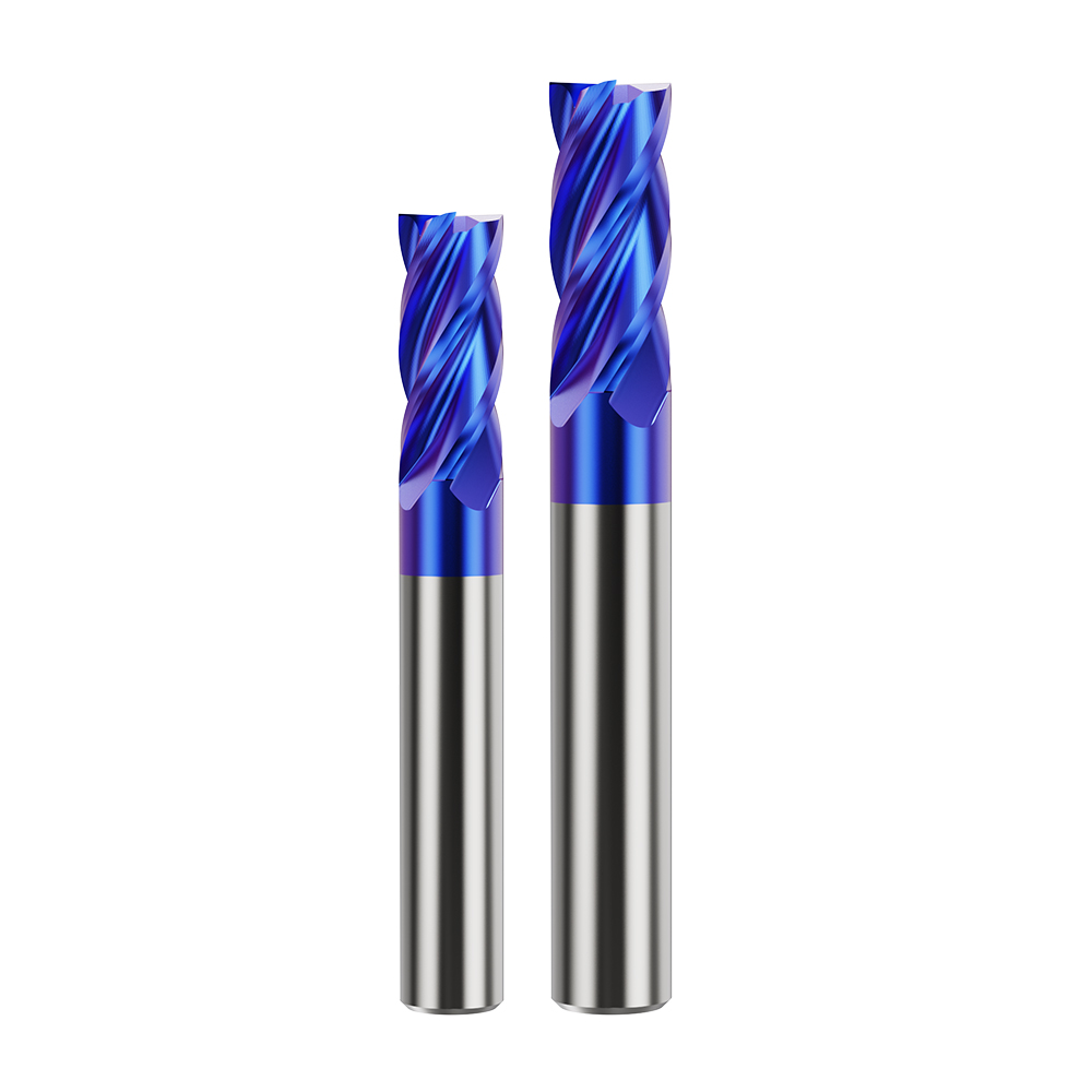 Nano Blue Coated Solid Carbide End Mill Mill Mill Mill